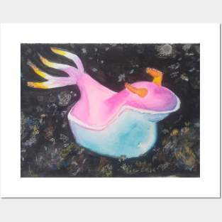 Watercolor Seaslug Posters and Art